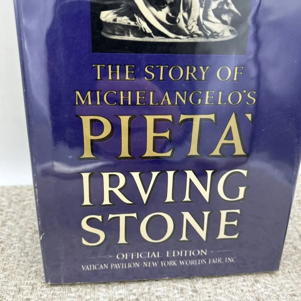 The Story of Michelangelos Pieta 1964 Irving Stone NY World Fair Official HC DJ